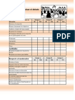 pautas para evaluar el debate