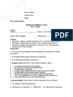 Prueba Primero Medio Química Final F