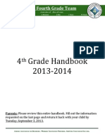 4th Grade Handbook 2013-2014