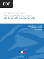 DP - La Participation Des Citoyens Au Coeur de La Politique de La Ville