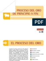 Proceso de extracción de oro a cielo abierto