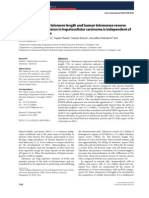 Telomerase Activity, Telomere Length and Human Telomerase Reverse