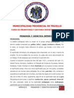 Módulo #3 - Pedagogía y Didáctica Deportiva - Trujillo
