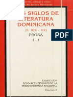 Dos Siglos de Literatura Dominicana (S. XIX - XX) Prosa (I)