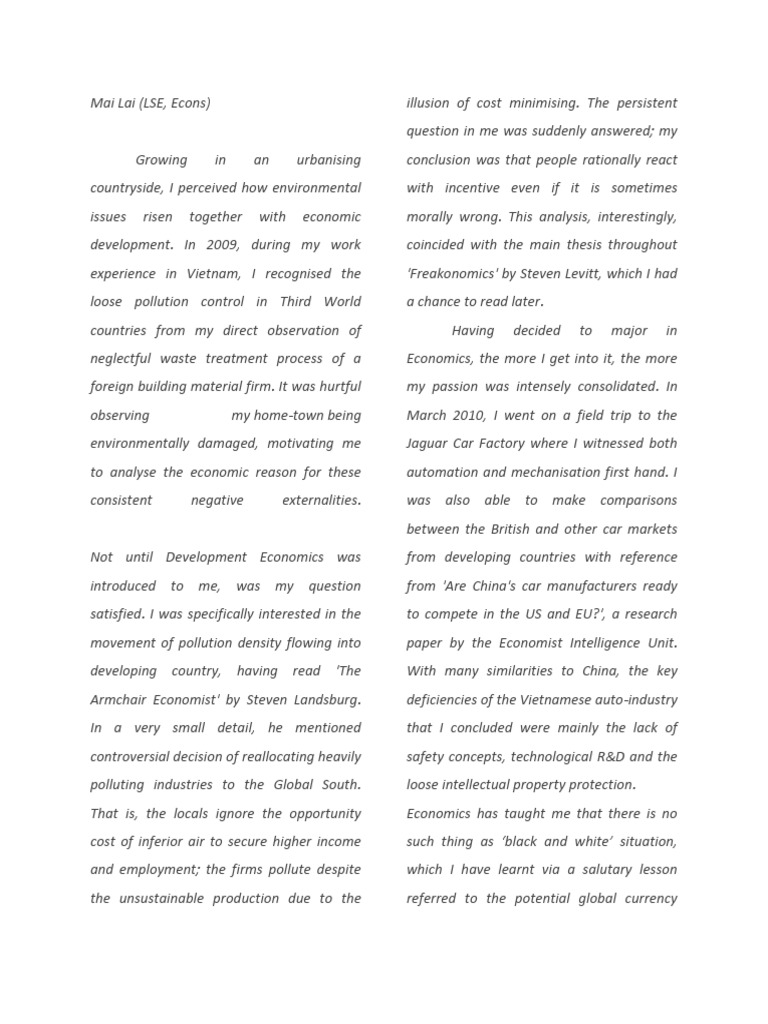 Economics personal statement cambridge picture