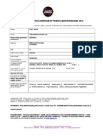 Summer School Enrolment Form & Questionnaire 2014: Sligo