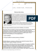 Heidegger - Construir, Habitar, Pensar