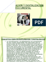 Microfilmacion y Digitalizacion de Documentos