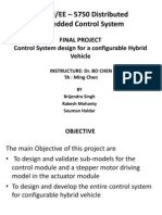 Control System Design For A Configurable Hybrid Vehicle