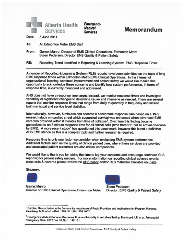 Ahs Memo | PDF