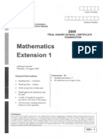 Maths Ext. 2008 Trial & Solutions