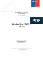 Bases Curriculares 7° Basico A 2° Medio - EDUCACION FISICA Y SALUD