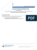 Determination of the Degree Of Hydrolysis of Food Protein Hydrolysates By