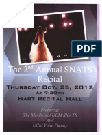2012 Oct. 25 The Second Annual Student NATS Recital