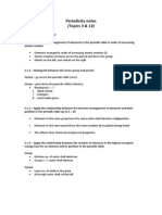 IB Chemistry Periodicity Notes