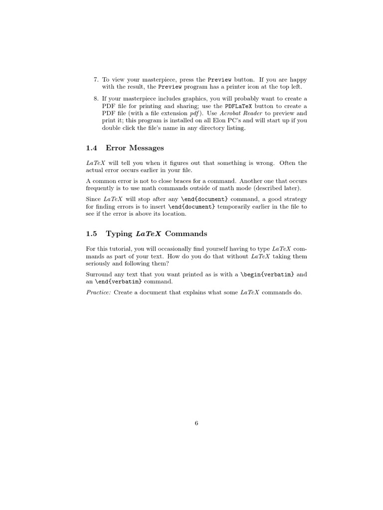 1.4 Error Messages | PDF | Technology & Engineering