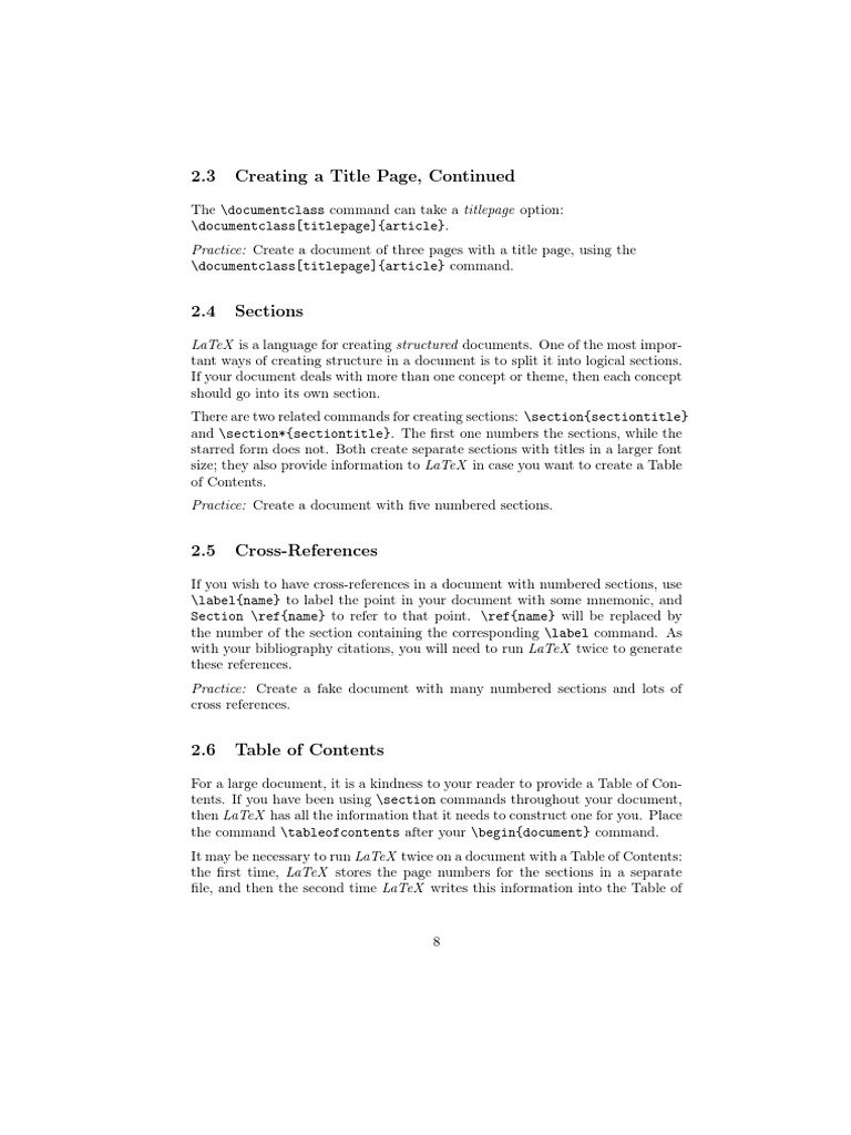 LaTeX Title Page Creation Guide | PDF | Computers