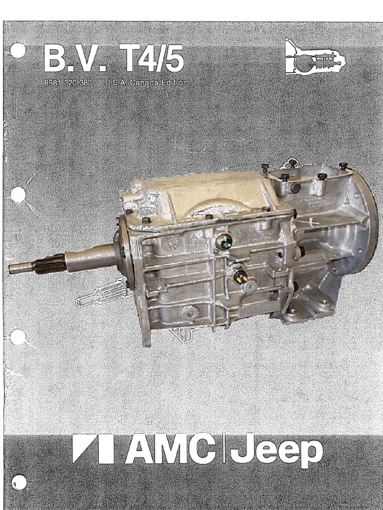 T4 & T5 AMC Trans Rebuild Manual Transmission (Mechanics) Gear