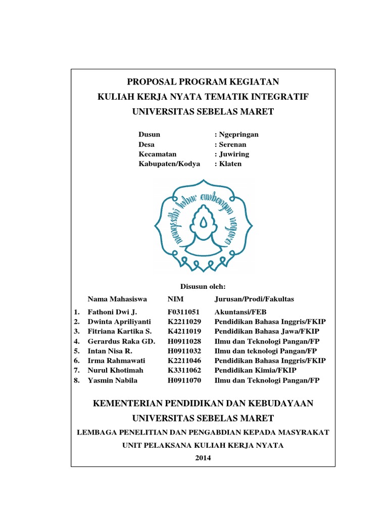 Contoh Program Kerja Kkn Bidang Pendidikan Bahasa Inggris Barisan Contoh