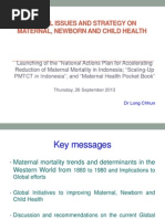 WHO Indonesia Global Issues and Strategy on MNCH Original