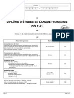 DELF A1 Évaluation