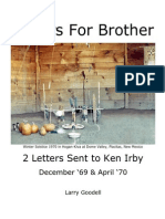 Letters For Brother - 2 Letters Sent to Ken Irby, '69 & '70