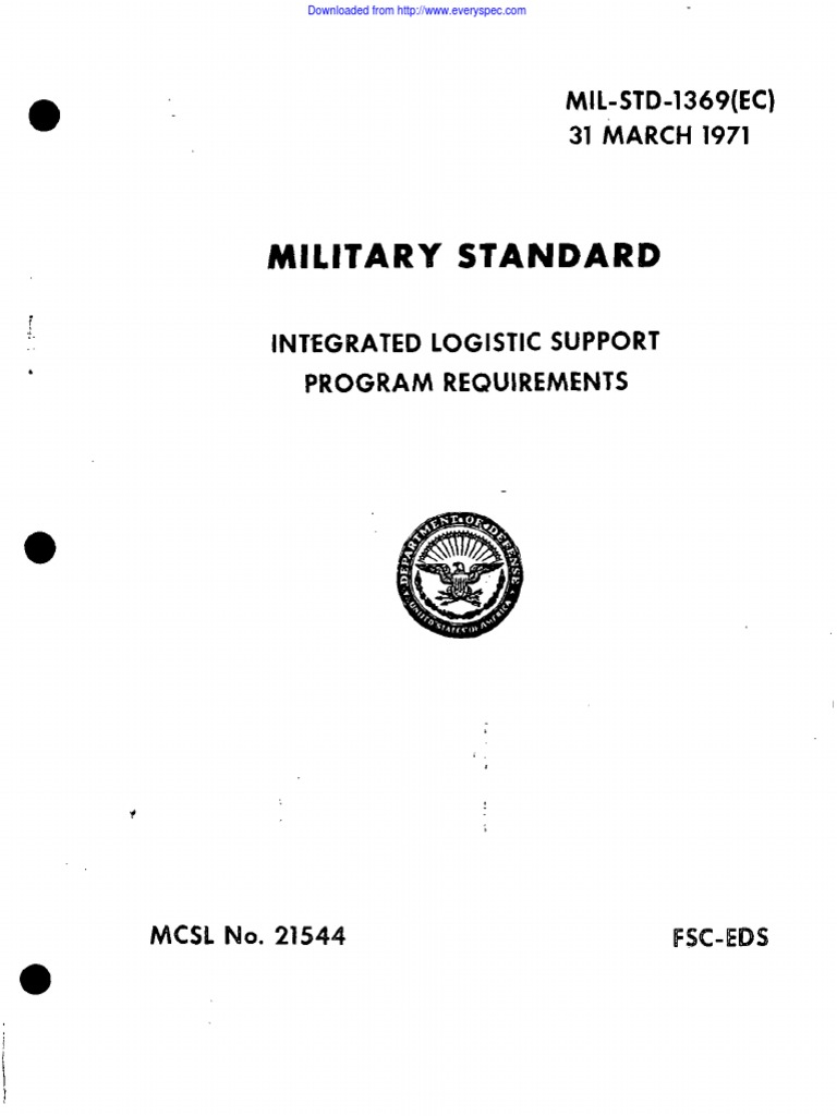 Mil Std Listing , Military Standards MIL-STD, Military specifications ...