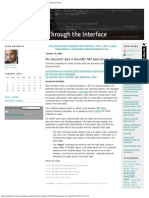 Per-Document Data in AutoCAD .NET Applications - Part 2 - Through The Interface - GOOD