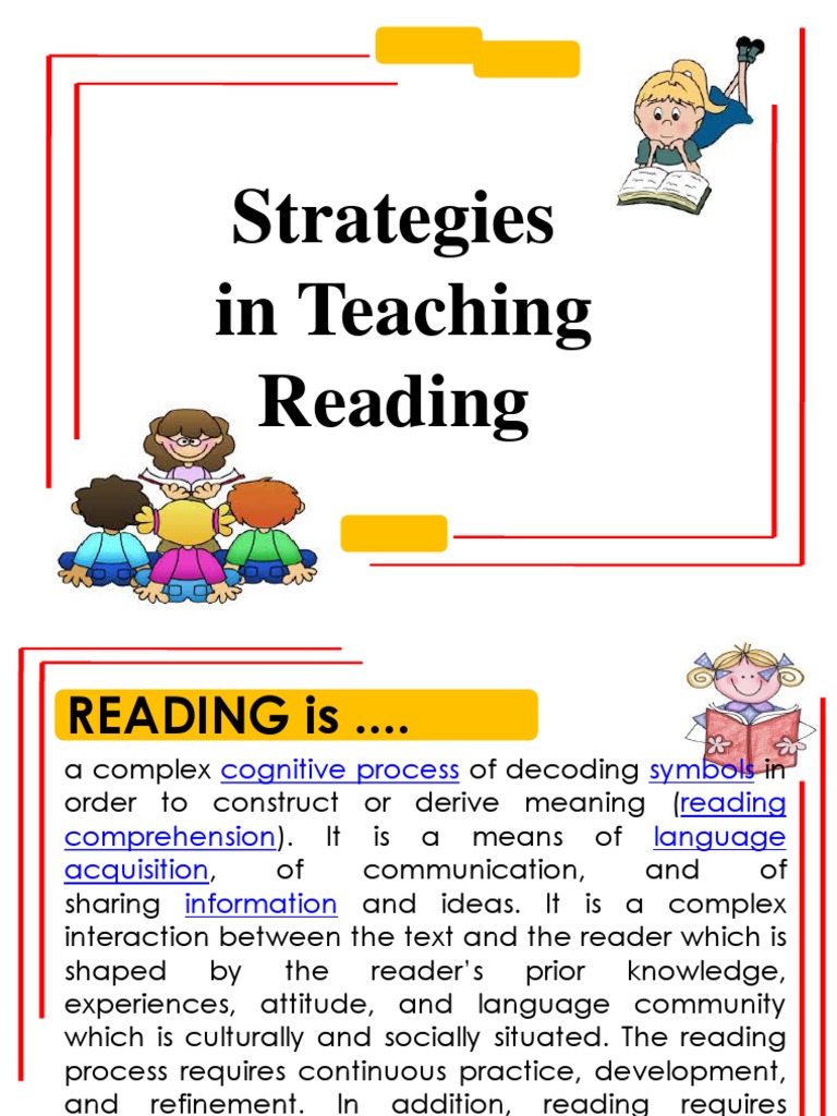 Strategies Powerpoint | PDF | Reading Comprehension | Reading (Process)