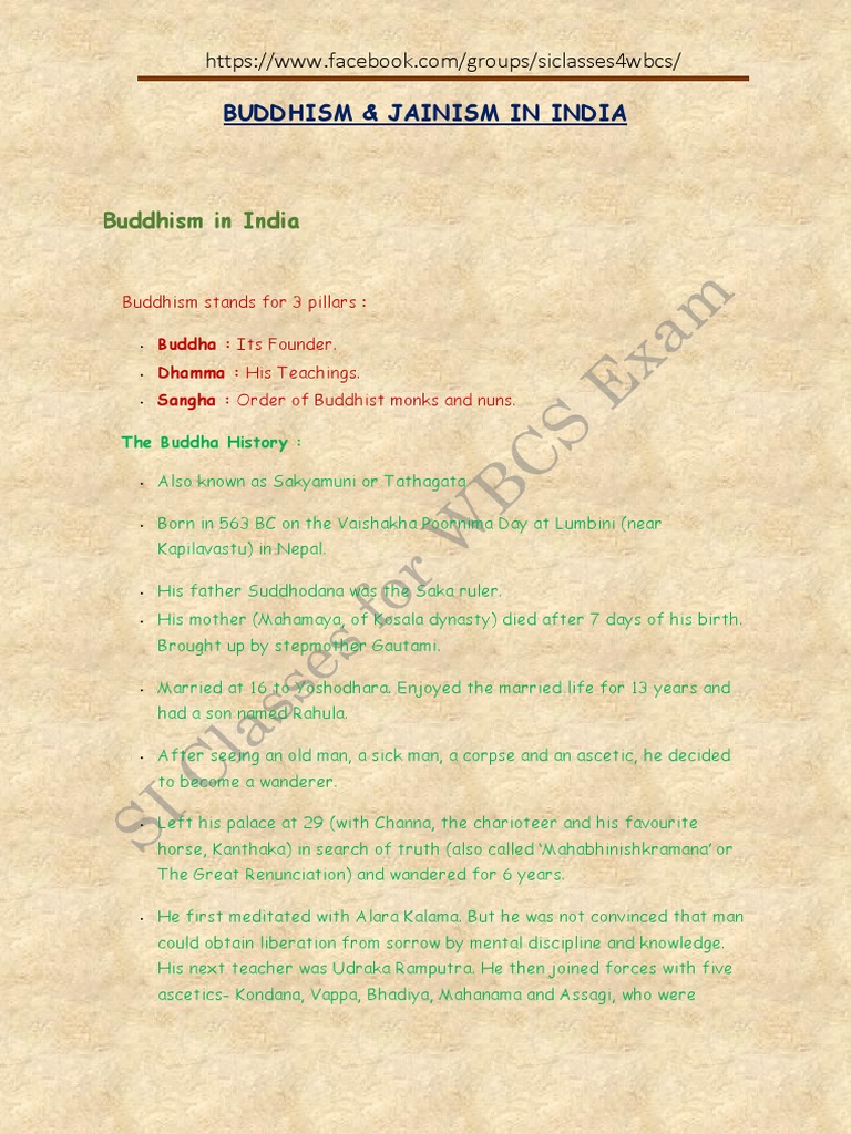 Buddhism and Jainism in India | PDF | Gautama Buddha | Noble Eightfold Path