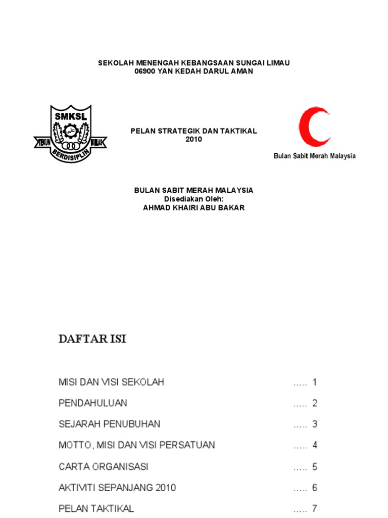 PELAN TAKTIKAL BULAN SABIT MERAH 2010