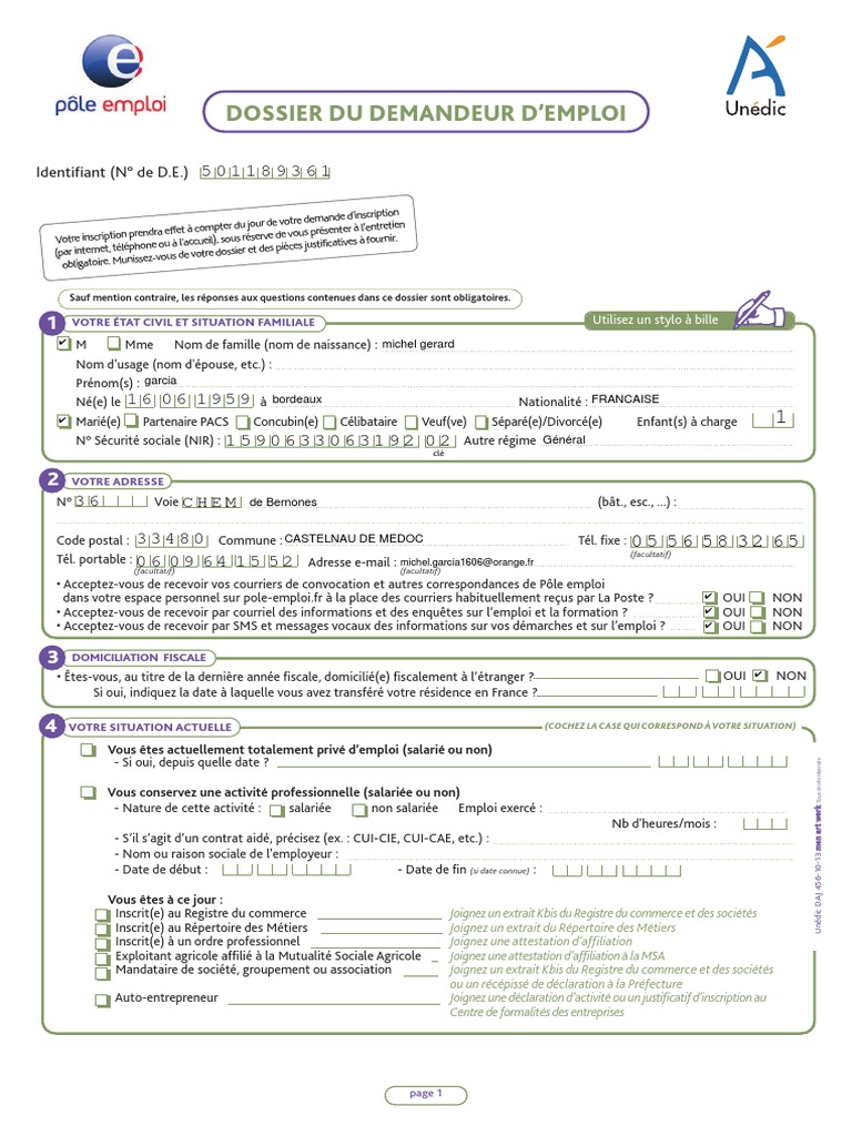 Attestation Assedic Formulaire Pdf