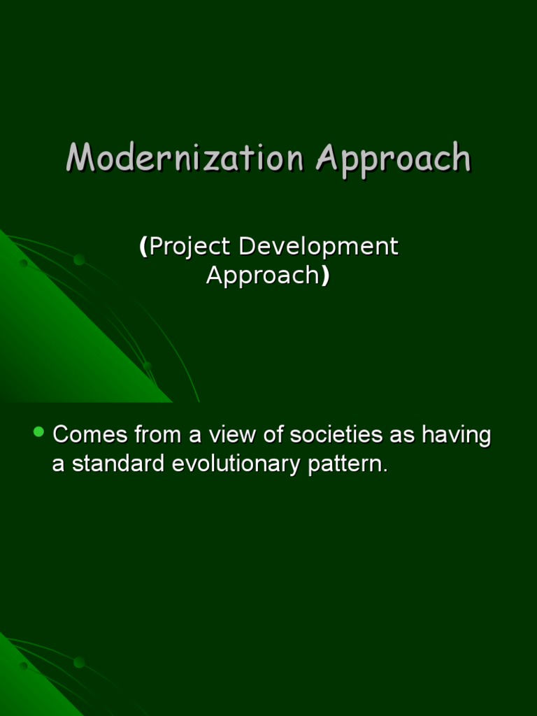 Modernization Approach | PDF | Social Science | History
