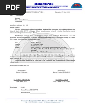 Surat Undangan Mapala Pdf