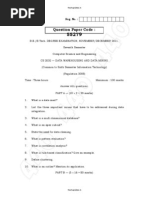 Anna University Data Warehousing and Data Mining November December 2011 Question Paper