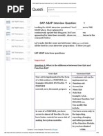 SAP ABAP Interview Questions Part 1 - SAP Interview Questions and Answers