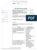 SAP ABAP Interview Questions Part 1 - SAP Interview Questions and Answers