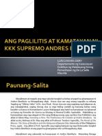 Dery Ang Paglilitis at Kamatayan NG KKK Supremo Andres Bonifacio