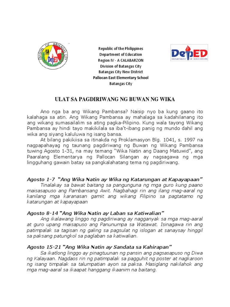 Buwan Ng Wika 2013-2014