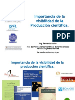 0 Importancia de La Visibilidad de La Producción Científica