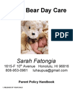 Teddy Bear Day Care Packet PDF