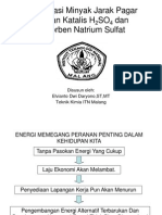 Esterifikasi Minyak Jarak Pagar