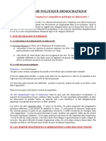 2 - Comment S'organise La Compétition Politique en Démocratie