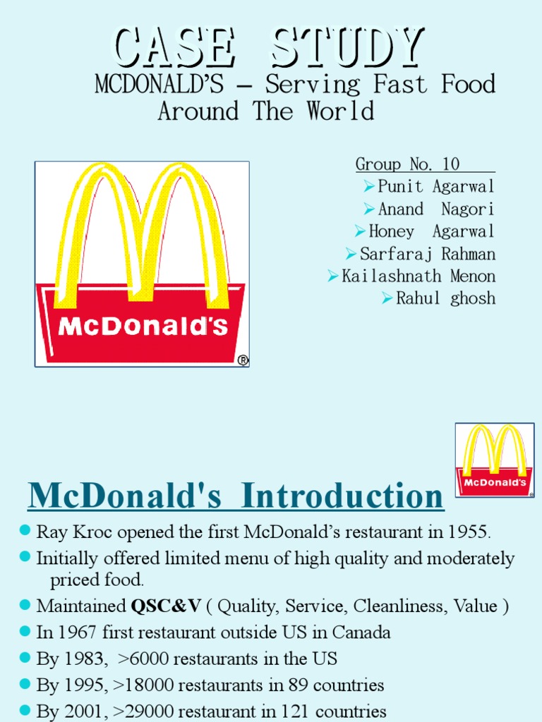 McDonald's swot analysis | Mc Donald's | Fast Food