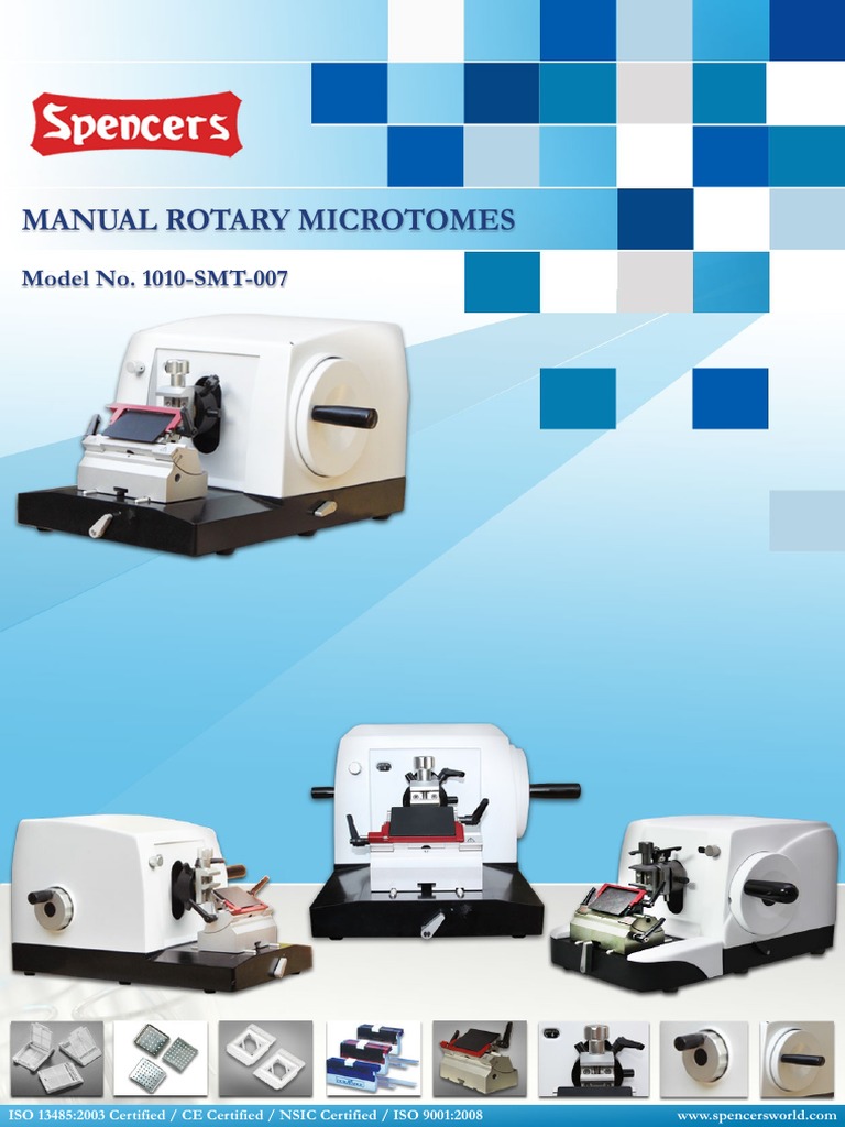 Manual Rotary Microtome Specifications | PDF | Knife | Tools