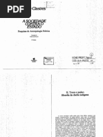 Clastres Pierre II Troca e Poder Filosofia Da Chefia Indc3adgena in a Sociedade Contra o Estado