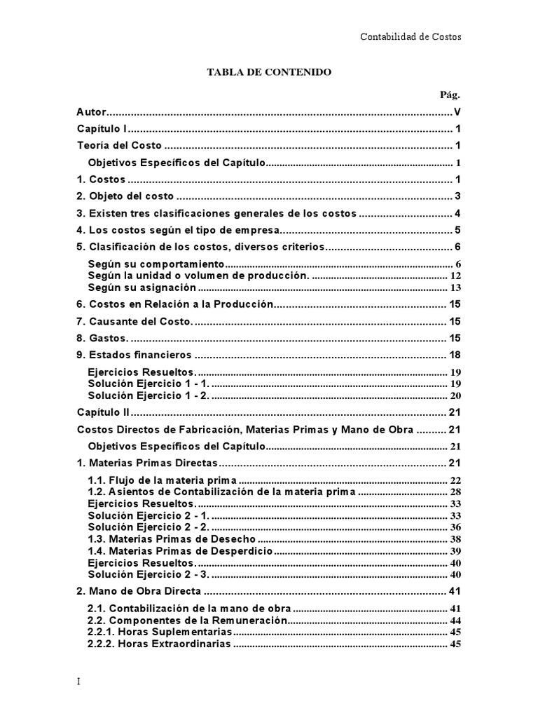 Guía Completa de Contabilidad de Costos | PDF | Costo | Apalancamiento ...