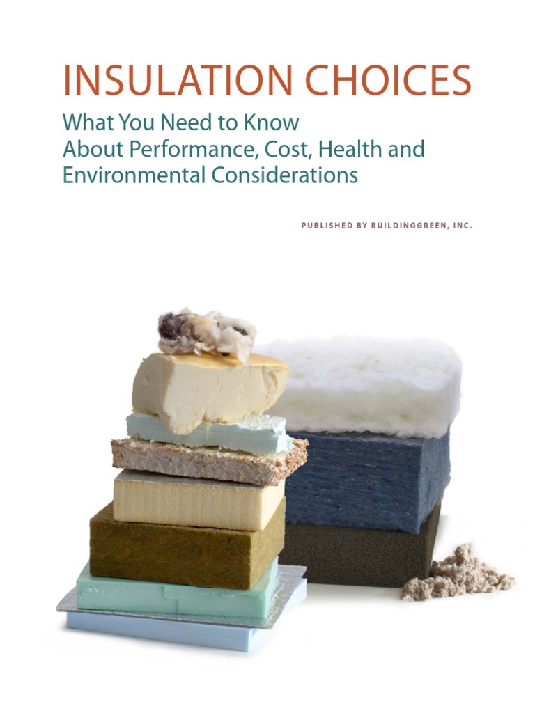 Insulation Choices | PDF | Building Insulation | Thermal Insulation