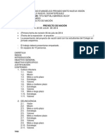 Esquema Proyecto de Nación 2014