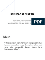 BERIMAN & BEKERJA